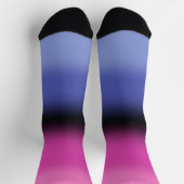 Chaussette Drapeau de fierté omnisexuelle à dégradé (Haut)