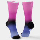Chaussette Drapeau de fierté omnisexuelle à dégradé (Angulaire)