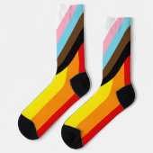 Chaussette Drapeau de fierté Progress LGBTQ+ (Gauche)