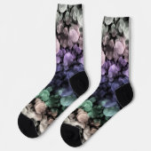 Chaussette Drapeau de fierté Uingender Boho Groovy Bulles Écl (Gauche)