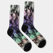 Chaussette Drapeau de fierté Uingender Boho Groovy Bulles Écl (Droite)