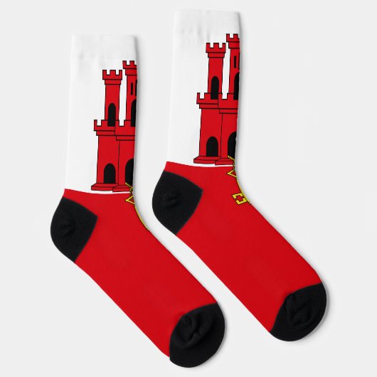 Chaussette Drapeau de Gibraltar (Droite)