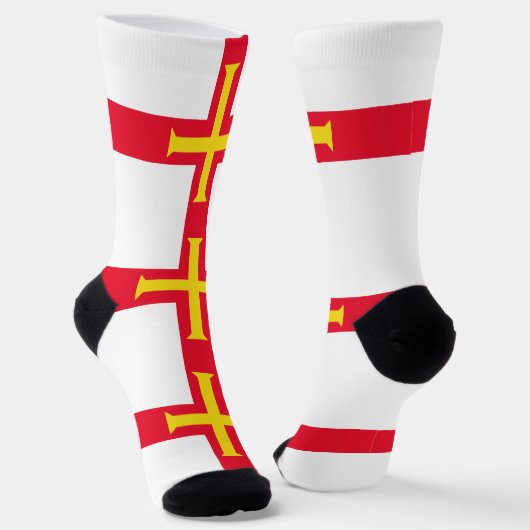Chaussette Drapeau de Guernesey (Angulaire)