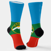 Chaussette Drapeau de Karatchaïévo-Tcherkessie (Angulaire)
