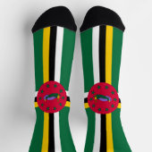 Chaussette Drapeau de la Dominique (Haut)