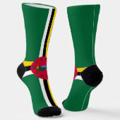 Chaussette Drapeau de la Dominique (Angulaire)