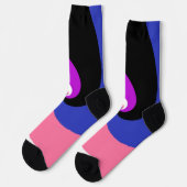Chaussette Drapeau de la fierté Abstraite de la spirale boho (Gauche)