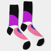 Chaussette Drapeau de la fierté Abstraite de la spirale boho (Droite)