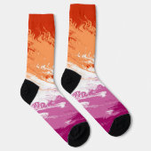 Chaussette Drapeau de la fierté lesbienne Abstraite (Droite)