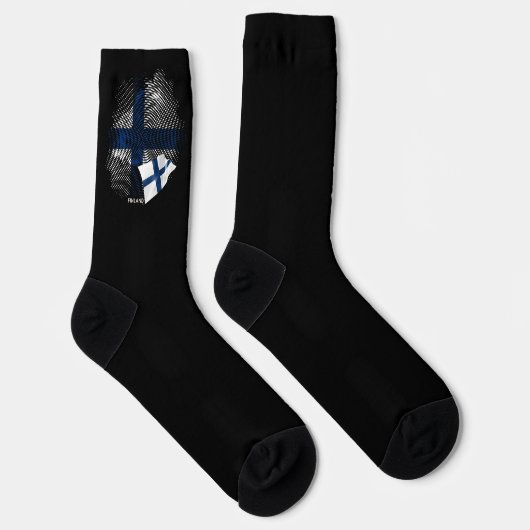 Chaussette Drapeau de la Finlande (Droite)