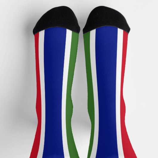Chaussette Drapeau de la Gambie (Haut)