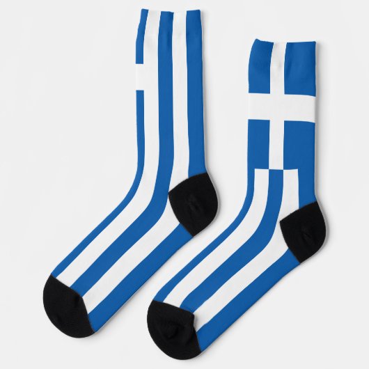 Chaussette Drapeau de la Grèce (Gauche)