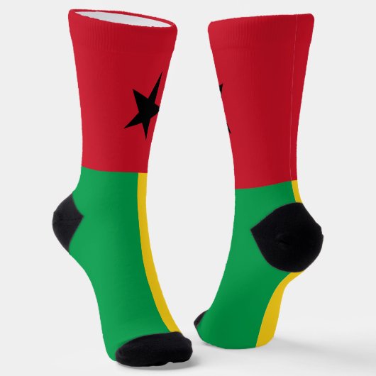 Chaussette Drapeau de la Guinée Bissau (Angulaire)