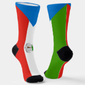 Chaussette Drapeau de la Guinée équatoriale (Angulaire)