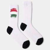 Chaussette drapeau de la Hongrie (Droite)