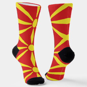 Chaussette Drapeau de la Macédoine du Nord