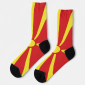 Chaussette Drapeau de la Macédoine du Nord (Gauche)
