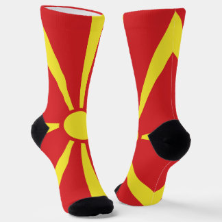 Chaussette Drapeau de la Macédoine du Nord