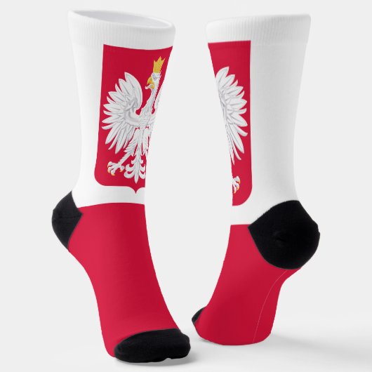Chaussette Drapeau de la Pologne (Angulaire)