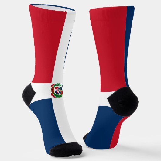 Chaussette Drapeau de la République Dominicaine (Angulaire)