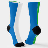 Chaussette Drapeau de la Sierra Leone (Angulaire)