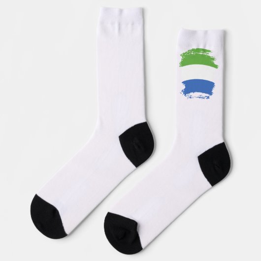 Chaussette drapeau de la Sierra Leone (Gauche)