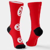 Chaussette Drapeau de la Tunisie (Angulaire)