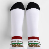 Chaussette Drapeau de l'État de Californie (Haut)