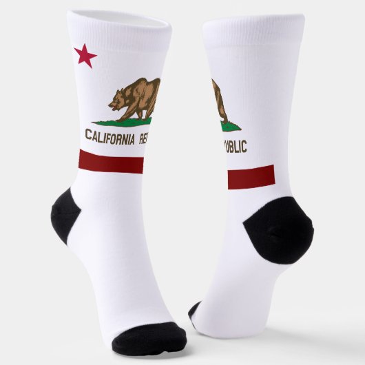 Chaussette Drapeau de l'État de Californie (Angulaire)