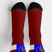Chaussette Drapeau de l'État de Géorgie (Haut)