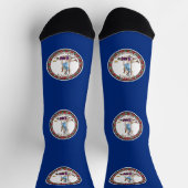 Chaussette Drapeau de l'État de Virginie (Haut)