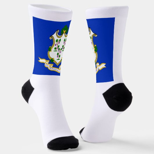 Chaussette Drapeau de l'État du Connecticut (Angulaire)