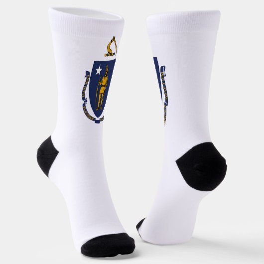 Chaussette Drapeau de l'État du Massachusetts (Angulaire)