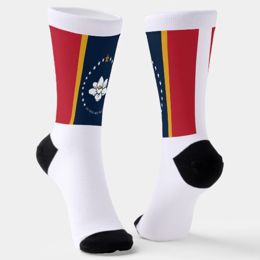 Chaussette Drapeau de l'État du Mississippi (Angulaire)