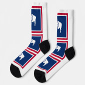 Chaussette Drapeau de l'État du Wyoming (Gauche)