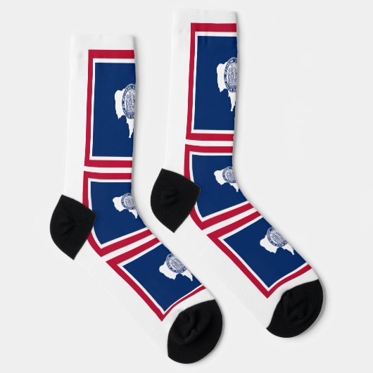 Chaussette Drapeau de l'État du Wyoming (Droite)