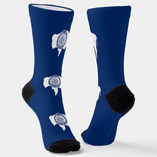 Chaussette Drapeau de l'État du Wyoming (Angulaire)