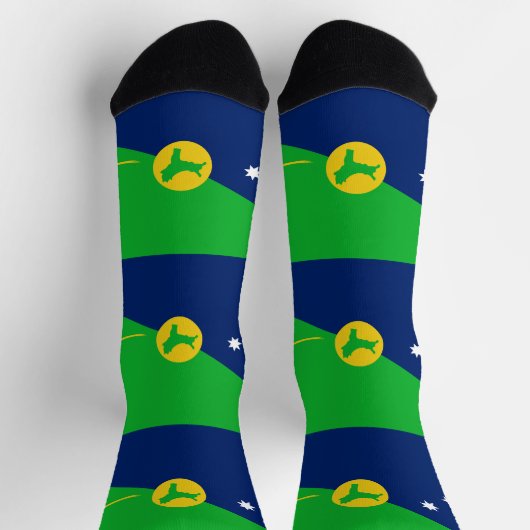 Chaussette Drapeau de l'île Christmas (Haut)