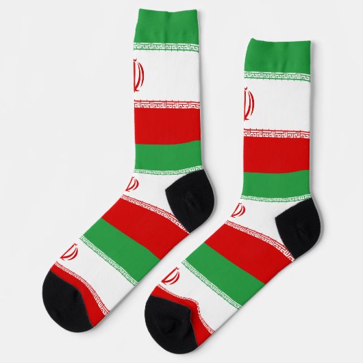 Chaussette Drapeau de l'Iran (Gauche)