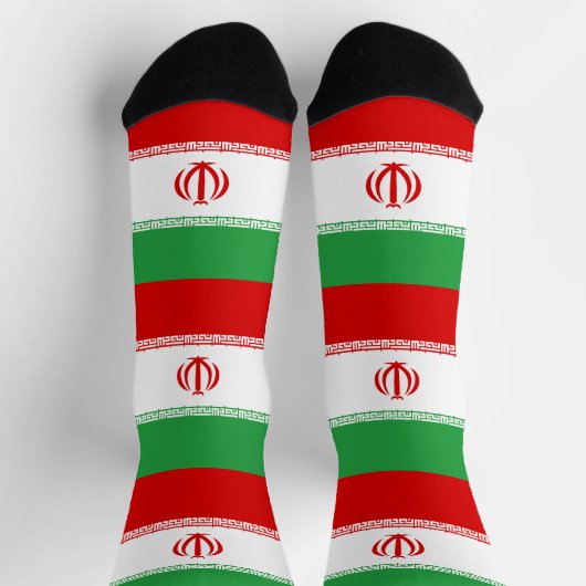 Chaussette Drapeau de l'Iran (Haut)
