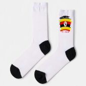 Chaussette Drapeau de l'Ouganda (Gauche)