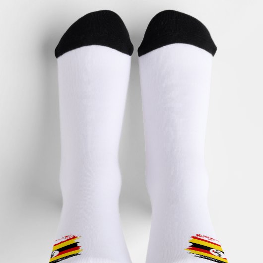 Chaussette Drapeau de l'Ouganda (Haut)