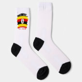 Chaussette Drapeau de l'Ouganda (Droite)