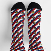 Chaussette Drapeau de l'Utah (drapeau de la ruche) (Haut)