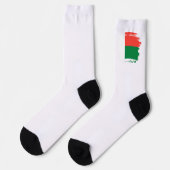 Chaussette Drapeau de Madagascar (Gauche)