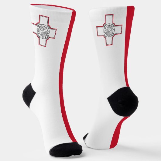 Chaussette Drapeau de Malte (Angulaire)