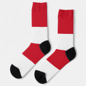 Chaussette Drapeau de Monaco (Gauche)