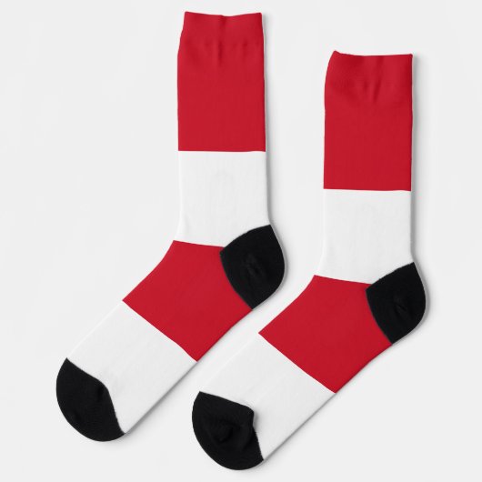 Chaussette Drapeau de Monaco (Gauche)