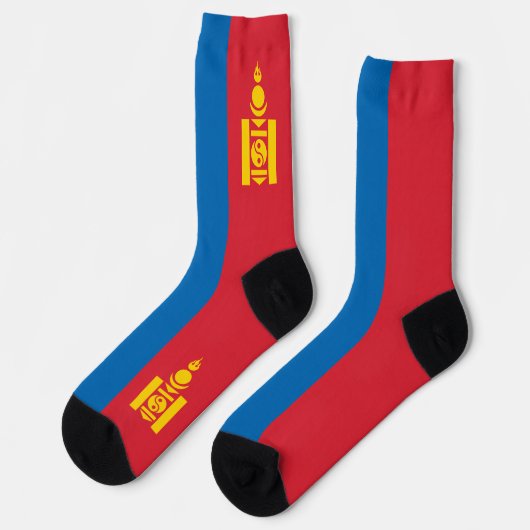 Chaussette Drapeau de Mongolie (Gauche)