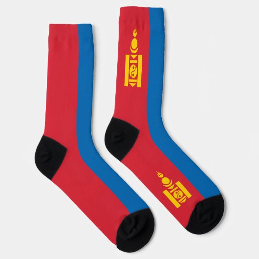 Chaussette Drapeau de Mongolie (Droite)